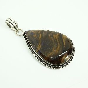 Beautiful .925 Sterling Jasper Pendant